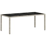 vidaXL Ensemble de salle à manger pour jardin 9 Pièces Gris clair