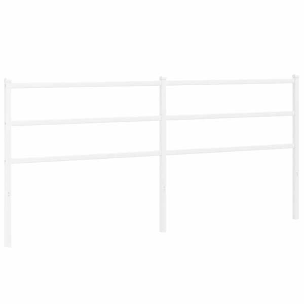 vidaXL Tête de lit de remplacement métal blanc 193 cm
