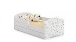 Lit enfant LUK BAR+SZU 140x70 Étoiles gigogne avec matelas