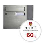 Boite aux lettres Rivage 1 porte inox brossé