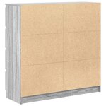 vidaXL Buffet sonoma gris 100x35x99 cm bois d'ingénierie