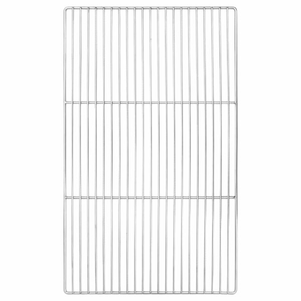 vidaXL Grille de barbecue Argent 67 x 40 cm Acier inoxydable