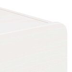 vidaXL Table de chevet Blanc 39 x 34 x 16 5 cm Bois massif en pin