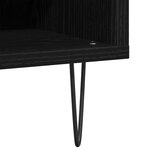 Meuble d'enregistrement vidaXL Chêne noir 84 5x38x48 cm Bois d'ingénierie