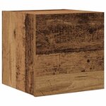 vidaXL Ensemble de meuble TV mural 7 Pièces vieux bois bois d'ingénierie