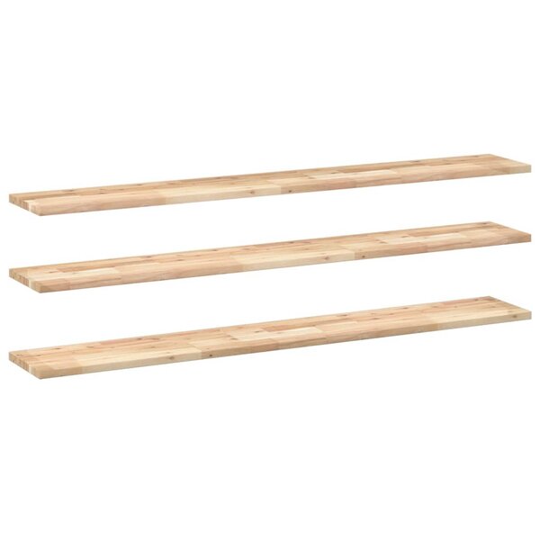 vidaXL Étagères flottantes 3 Pièces 140x20x2 cm acacia massif non traité
