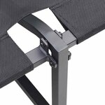 vidaXL Canapé de jardin Gris clair 200 5 x 70 x 85 5 cm Acier