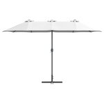 vidaXL Parasol de jardin Couleur sable 380 x 196 x 235 cm
