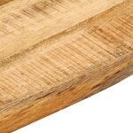 vidaXL Dessus de table 40x40x2 5 cm bord vif bois massif manguier brut