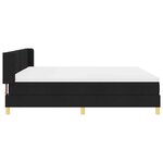 vidaXL Lit à ressorts avec matelas Noir et Blanc 200 x 200 cm Mousse