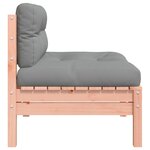 vidaXL Canapé de jardin sans accoudoirs coussins bois massif douglas