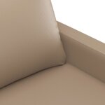 vidaXL Ensemble de canapés 2 Pièces avec coussins Cappuccino Similicuir