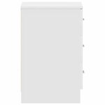 vidaXL Tables de chevet 2 Pièces Blanc 38x35x56 cm Bois d'ingénierie