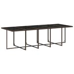 vidaXL Ensemble à manger de jardin avec coussins 15 Pièces marron rotin