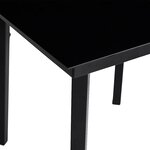 vidaXL Ensemble à manger jardin coussins 5 Pièces gris poly rotin verre