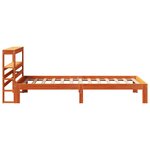 vidaXL Cadre de lit sans matelas cire marron 90x190 cm bois pin massif