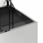 vidaXL Boîte de Rangement Extérieure Argent 100 x 50.5 x 50 cm