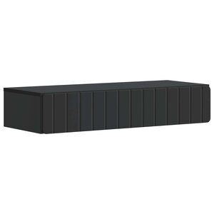 vidaXL Table d'appoint murale Noir 87 5 x 34 5 x 17 cm