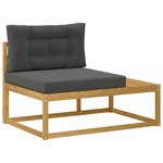 vidaXL Ensemble de canapés d'extérieur 6 pc Blanc et anthracite