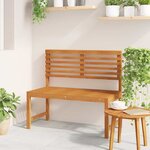 vidaXL Banc de jardin Marron 100 x 50 x 91cm Bois d'acacia massif