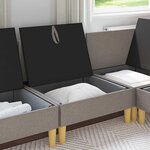 vidaXL Sofa avec rangement Tissu