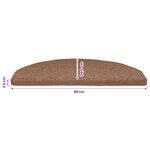 vidaXL Tapis d'escalier auto-adhésifs 15 pièces 80 x 24 5 x 3 5 cm