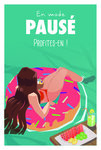Carte Postale - Mode Pausé - Enveloppe - Mini Posters Format 17x11 5cm - Printemps Vacances Anniversaire Donuts Fruits Piscine Invitation Rétro Vintage - Fabriquée en France