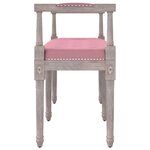 vidaXL Banc Rose 110x40x70 cm Velours