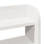 vidaXL Cadre de lit sans matelas blanc 140x200 cm bois de pin massif