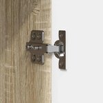 vidaXL Meuble TV 102 x 34 5 x 50 cm Chêne Sonoma Bois d'ingénierie