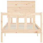 vidaXL Cadre de lit sans matelas 100x200 cm bois massif de pin