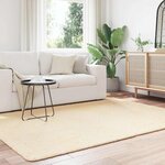 vidaXL Tapis Shaggy à poils longs NAVARRA crème 160x230 cm polyester