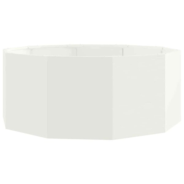 vidaXL Jardinière Blanc 90 x 90 x 35 cm Acier