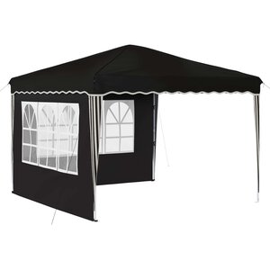 vidaXL Tente de fête pop-up 288 x 288 x 245 cm Noir Tissu Oxford