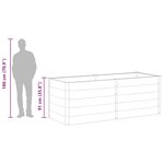 vidaXL Lit surélevé de jardin 250x100x91 cm WPC Gris
