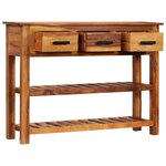vidaXL Buffet avec 3 tiroirs 110x30x80 cm Bois massif
