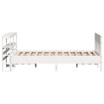 vidaXL Cadre de lit sans matelas blanc 140x200 cm bois de pin massif