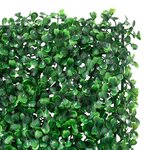 vidaXL Clôture à feuilles d’arbustes artificiels 6 Pièces vert 50x50 cm