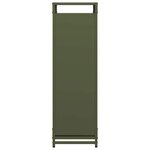 vidaXL Portant de bois chauffage vert olive 60x28x90 cm