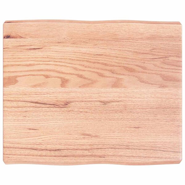 vidaXL Dessus de table bois massif traité bordure assortie