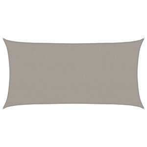 vidaXL Voile d'ombrage 160 g/m² rectangulaire gris clair 2 5x4 5m PEHD
