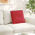 vidaXL Coussin de Dos Rouge 50 x 19 x 45 cm tissu