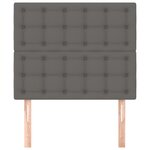 vidaXL Tête de lit Gris 90x5x118/128 cm Similicuir