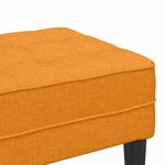 vidaXL banc Jaune foncé 113 x 57 x 39 cm tissu