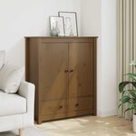 vidaXL Buffet Marron miel 83x41 5x100 cm Bois massif de pin