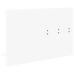 vidaXL Porte-manteau mural Blanc 90 x 10 x 50 cm Bois d'ingénierie
