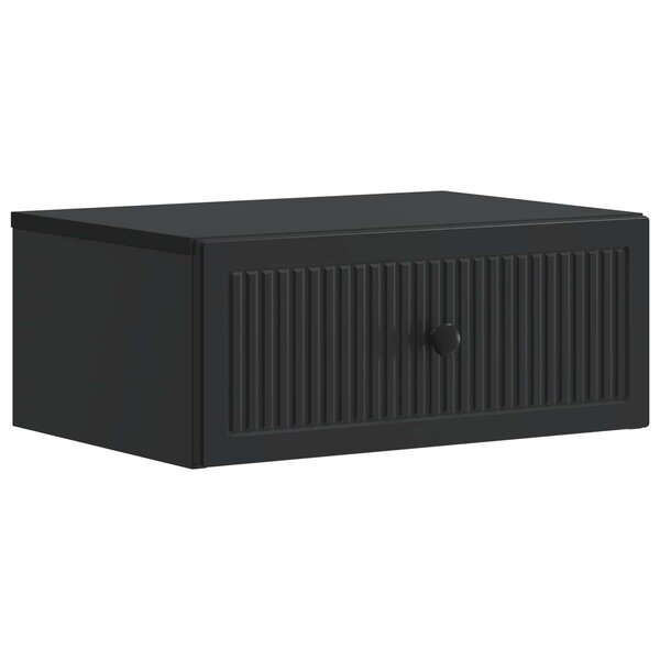 vidaXL Cabinet de chevet Noir 49 x 34 5 x 20 cm Bois d'ingénierie