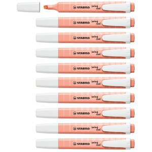 Surligneur - swing cool Pastel Edition - Teint de Pêche x 10 STABILO
