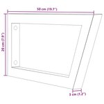 vidaXL Supports d'étagères pour lavabo 2 Pièces noir trapèze acier