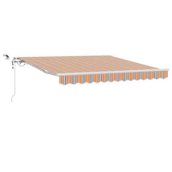 vidaXL Auvent Rétractable Multicolore 350 x 250 cm Polyester et métal